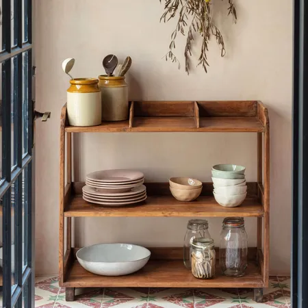 Recycled Teak Shelving Rack