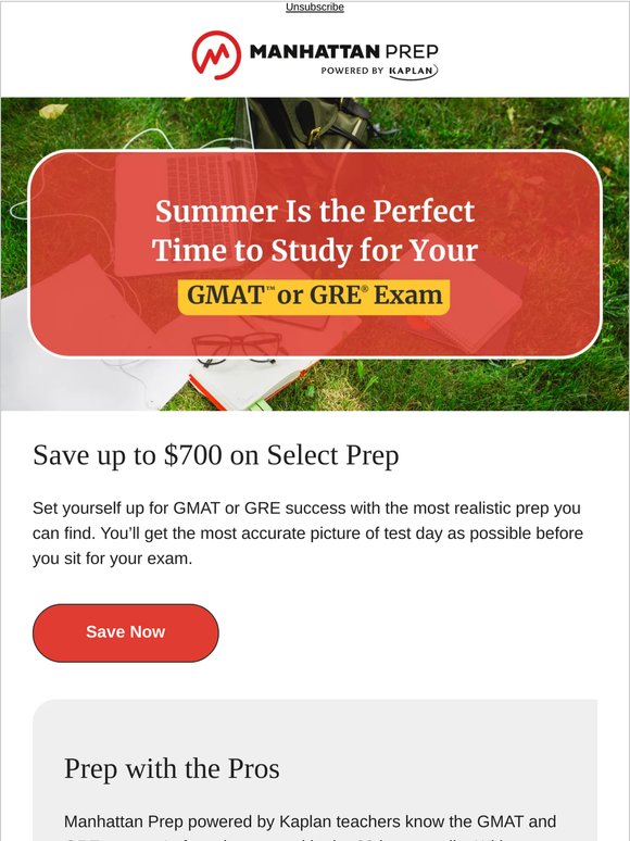 Score Summer Savings on GMAT and GRE Prep