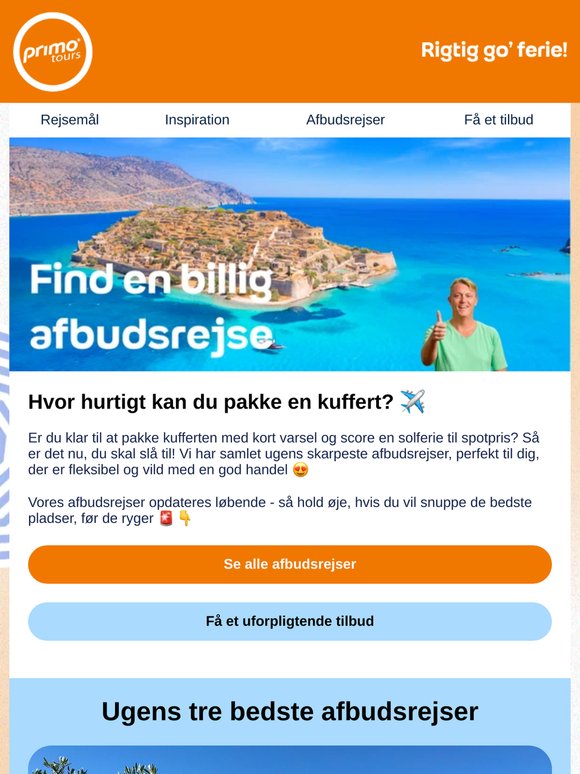 Her er ugens afbudsrejser ⛱️