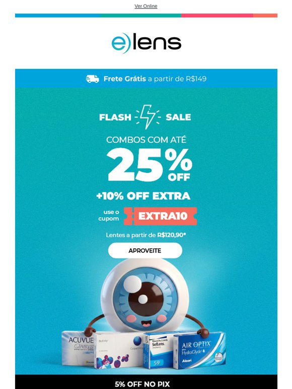 Está achando as lentes caras?