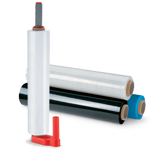 Secure pallets with stretch film