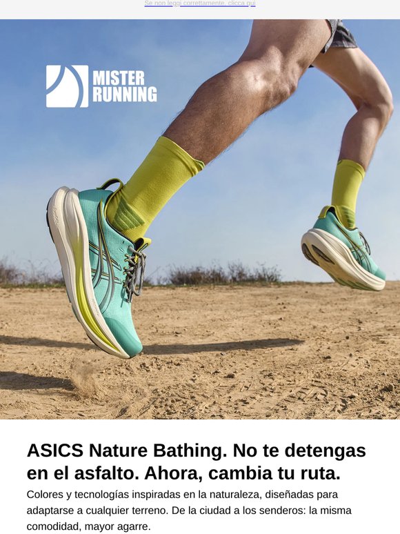 ASICS Nature Bathing: ¿y si tu run empezara fuera del asfalto?