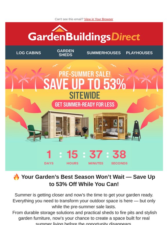 🔥 Save Up to 53% — Pre-Summer Prices End Tomorrow Night!