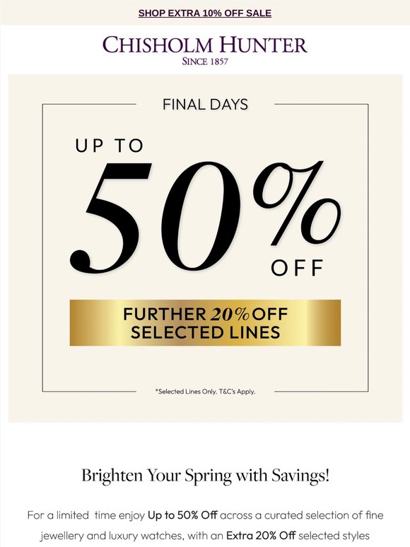 Brighten Your Spring with Savings ✨