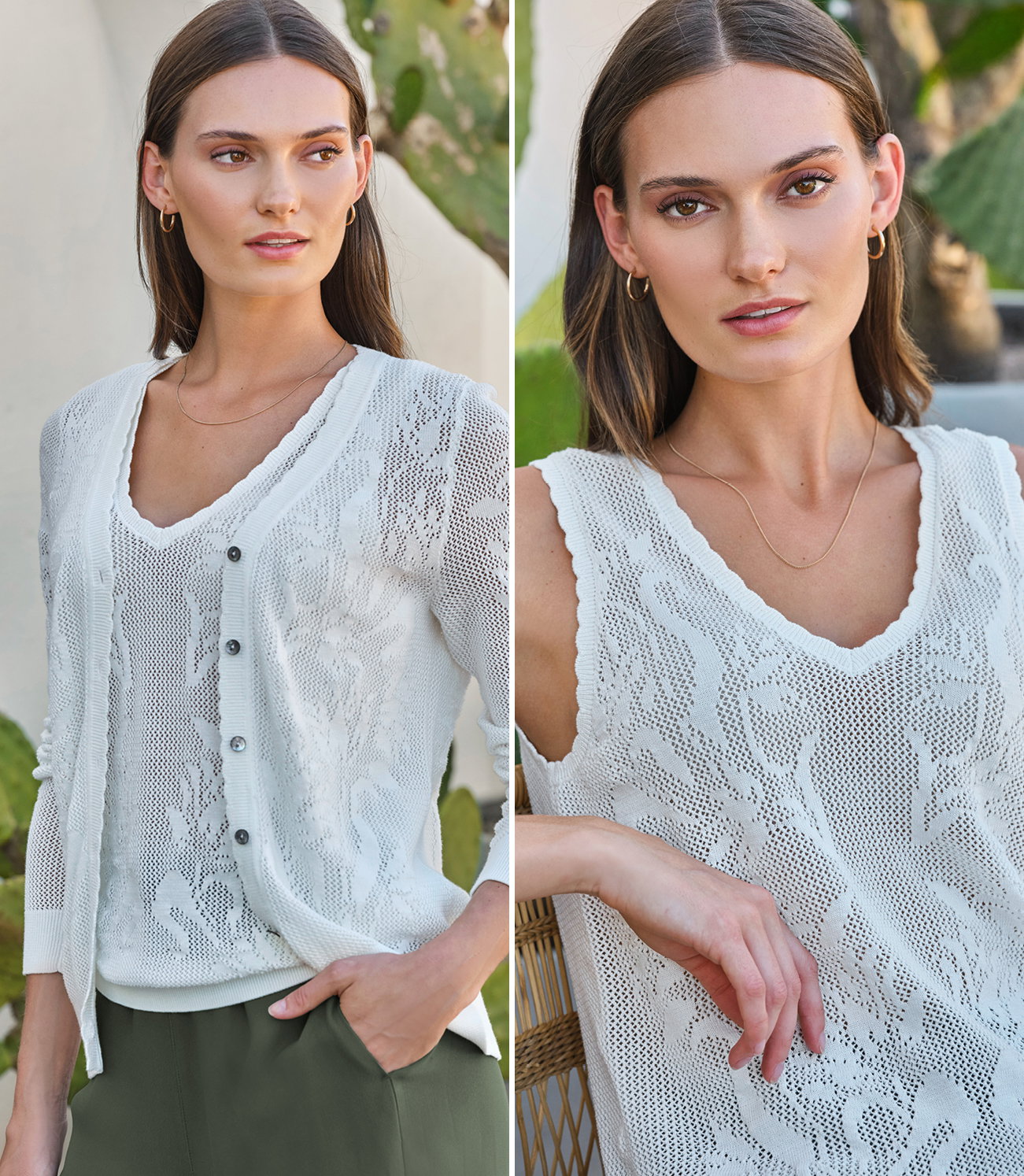 Cotton Lace Cardigan