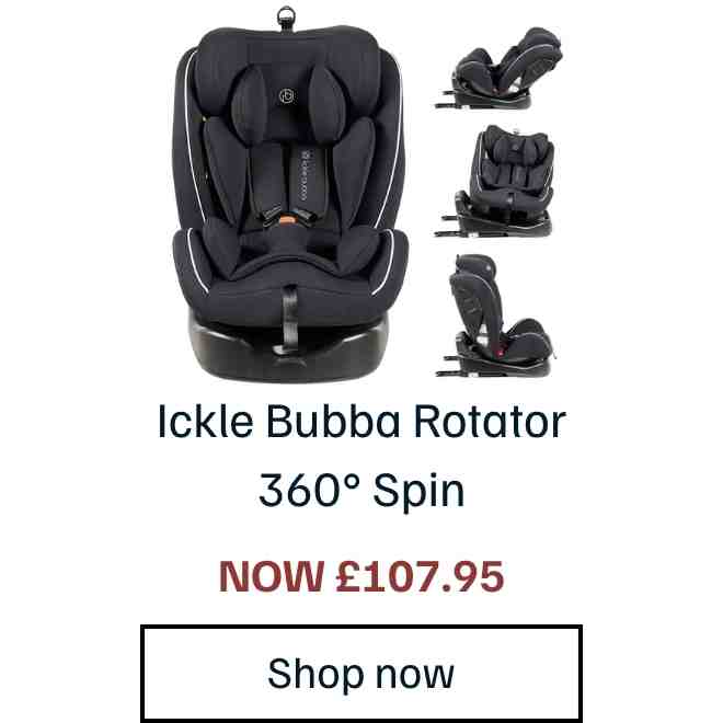 Ickle Bubba Rotator 360° Spin Group 0+/1/2/3 Car Seat - Black (0-12 Years)