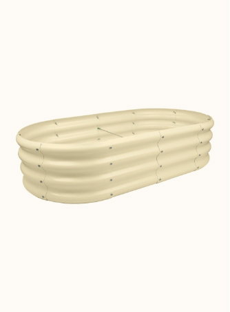 120cm x 60cm Rounded Steel Raised Garden Bed