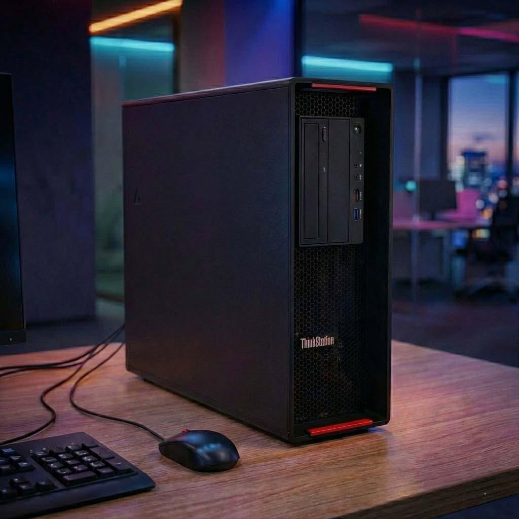 Image of Powerful Lenovo ThinkStation P520 Xeon 16GB AMD W7100 8GB Workstation PC 