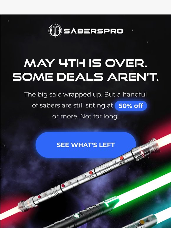 You Missed May 4th. Sorry. 😬