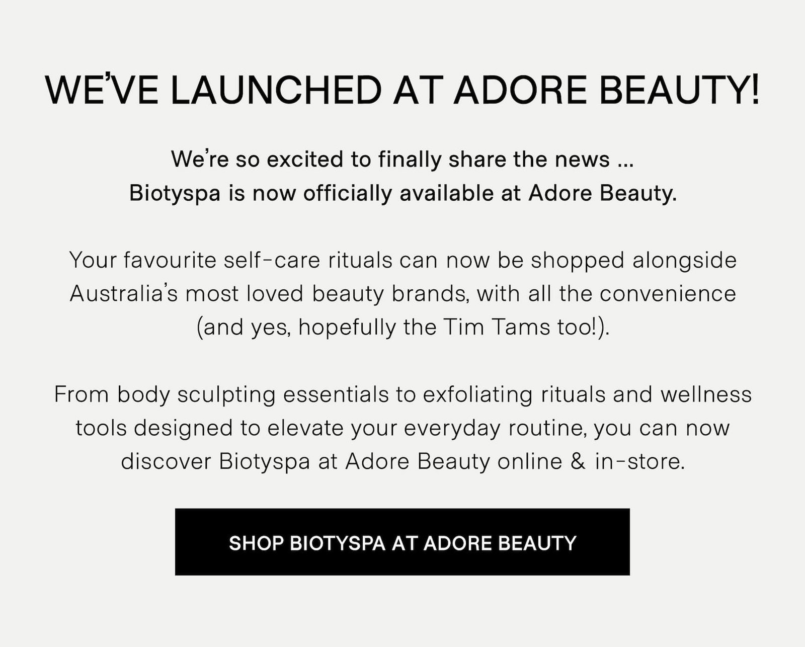 Shop Biotyspa at Adore Beauty