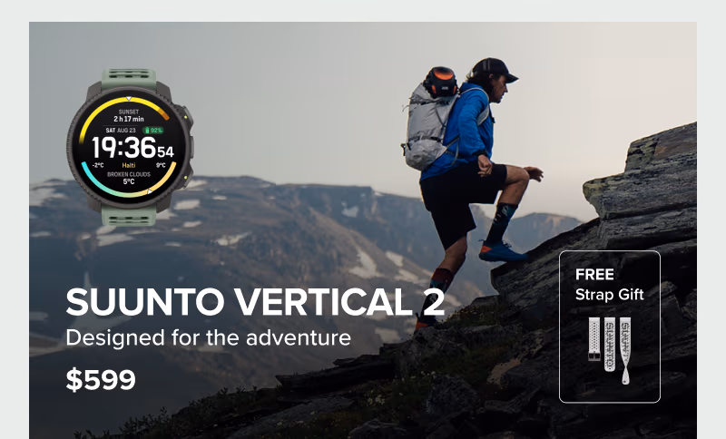 Suunto Vertical 2 - Designed for the adventure. 