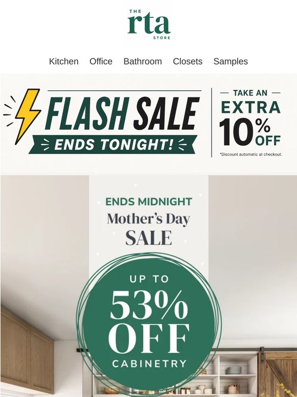 Final Hours to Take up to 53% OFF + 10% EXTRA at Checkout!