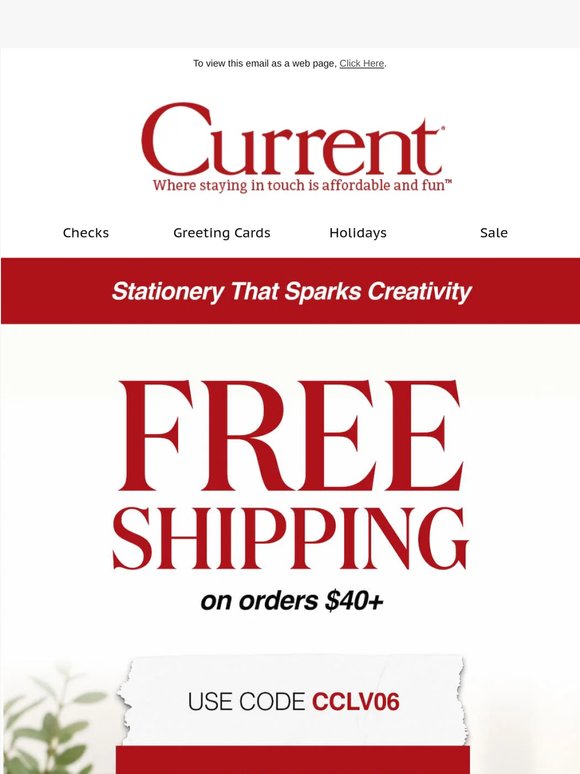 FREE Shipping + Up to 75% off Stationery