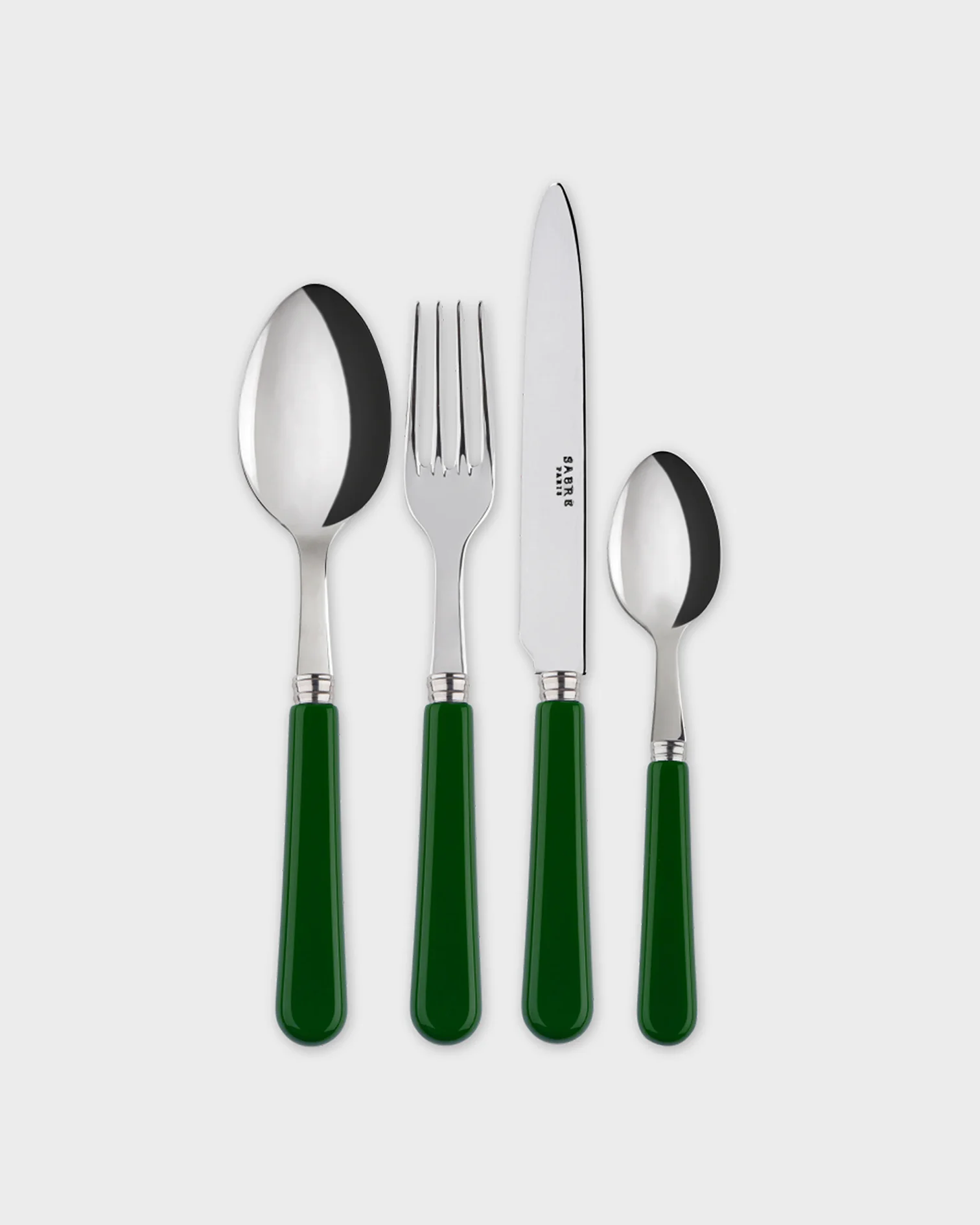 Image of Sabre Cutlery Set, Green (Set of 4)