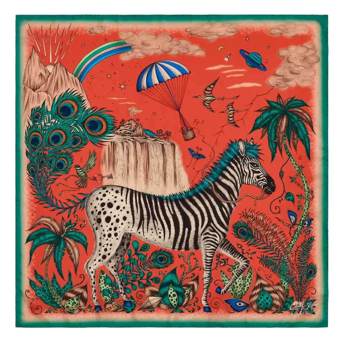 Image of Lost World Silk Twill Scarf- Spring