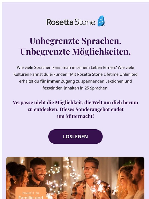 ⌛ Letzte Chance: Starte in 25 Sprachen zu sprechen