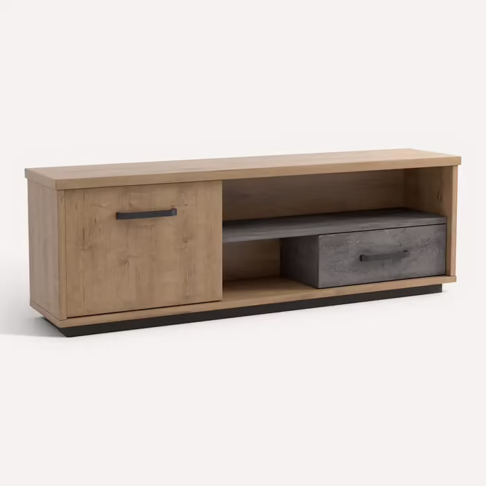Canapé d'angle méridienne réversible JO tissu velours côtelé beige