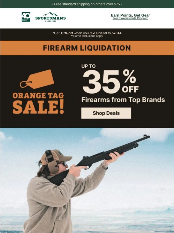 Firearm Liquidation Sale! Up to 35% Off