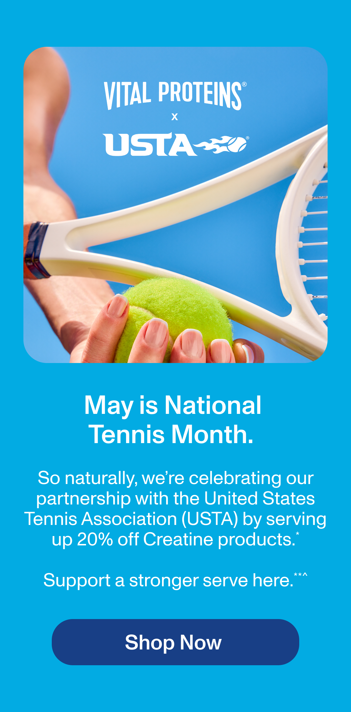 May is National Tennis Month. 