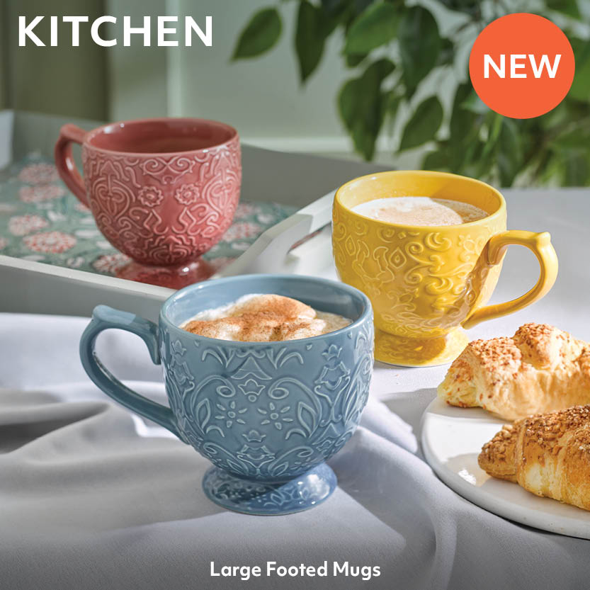 Kitchen - Large Footed Mugs