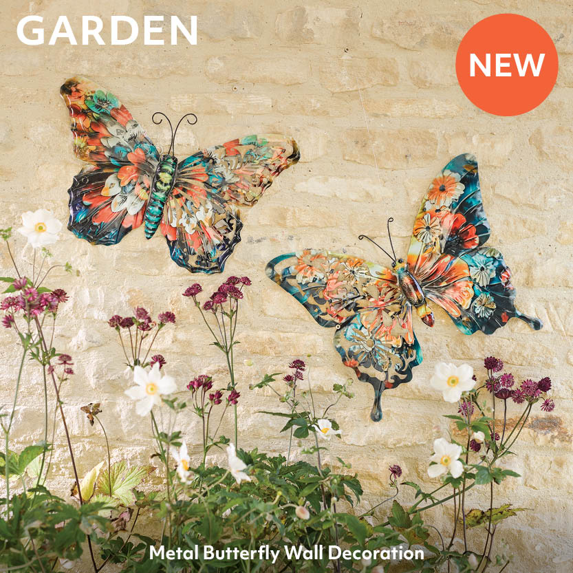 Garden - Metal Butterfly Wall Decoration