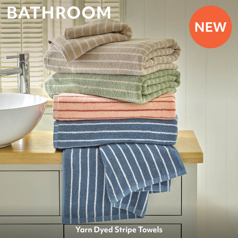 Bathroom - Yarn Dyed Stripe Towels