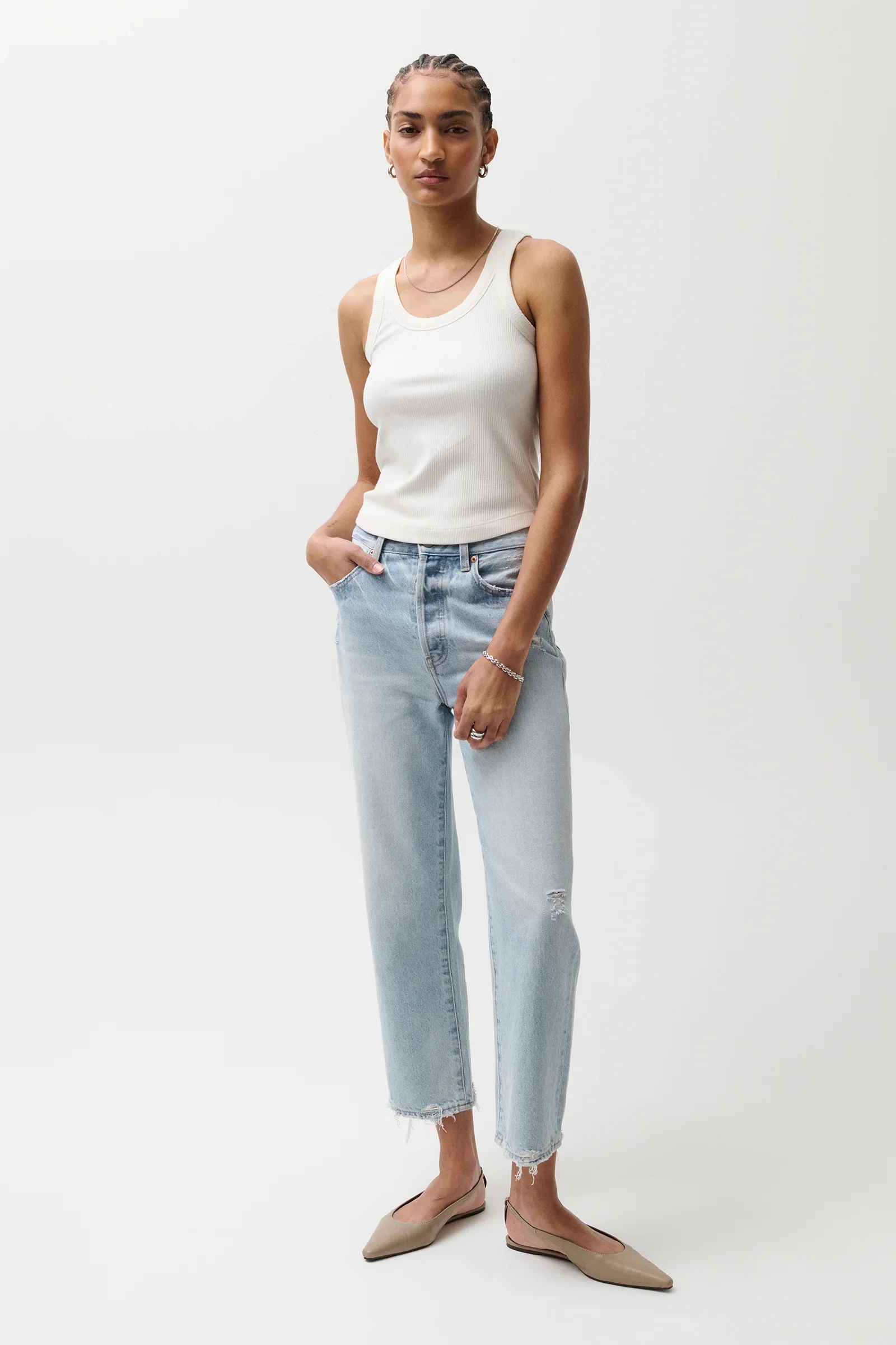 Image of Cassie Super High Rise Straight Jean - Radiant Vintage