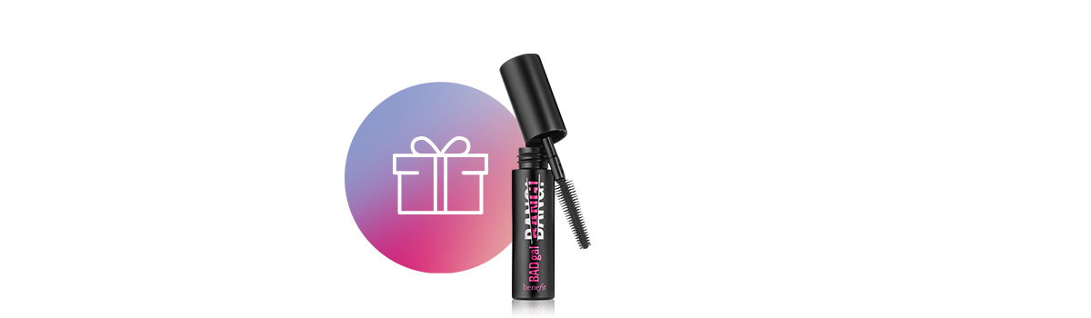 Cadeau offert : Un mascara miniature de la marque Benefit Cosmetics