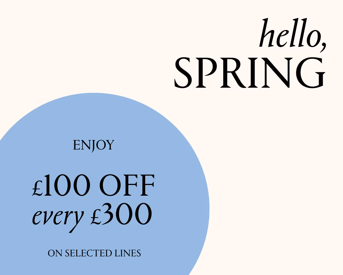 Hello Autumn, enjoy £100 off every £300 on selected lines