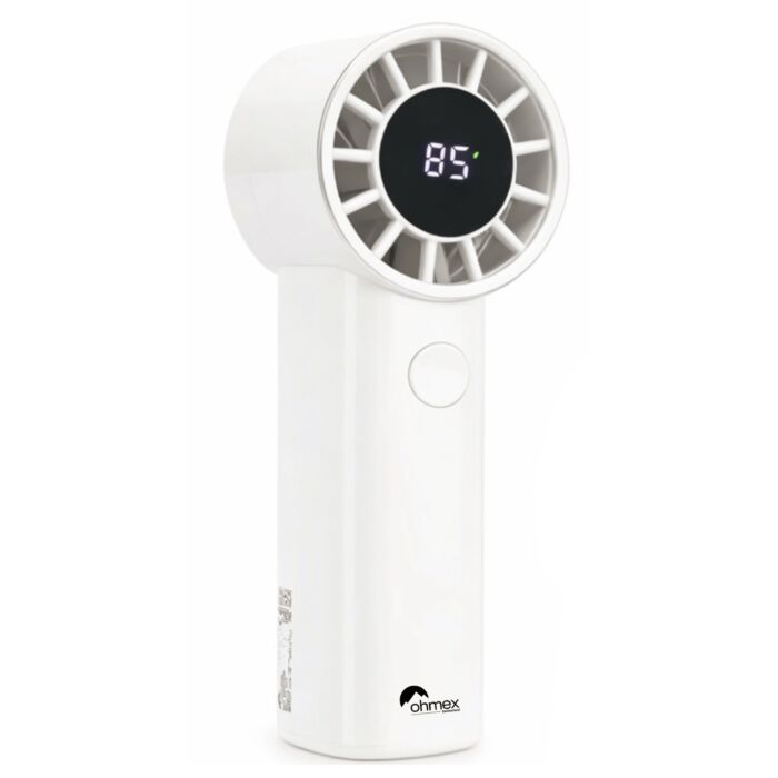 Ohmex Akku-Handventilator, 5 Stufen, 3000 mAh, Usb-C
