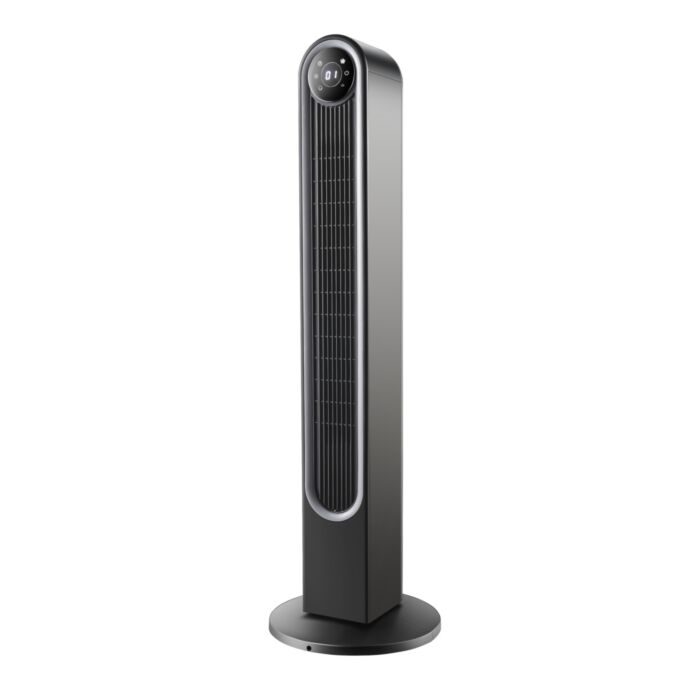 Ohmex Turmventilator schaufellos, mit Beleuchtung, Fernbedienung und Timer