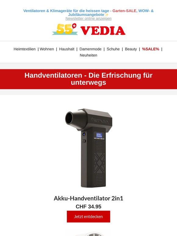 🌬️ Neuheiten Ventilatoren - Die Hitze kommt bestimmt