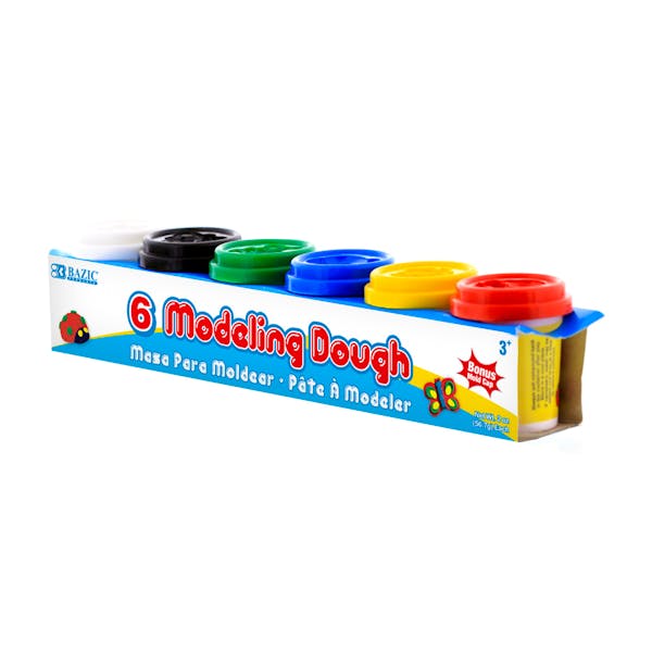 Modeling Dough - 6 Pack, 2 oz, Multicolor