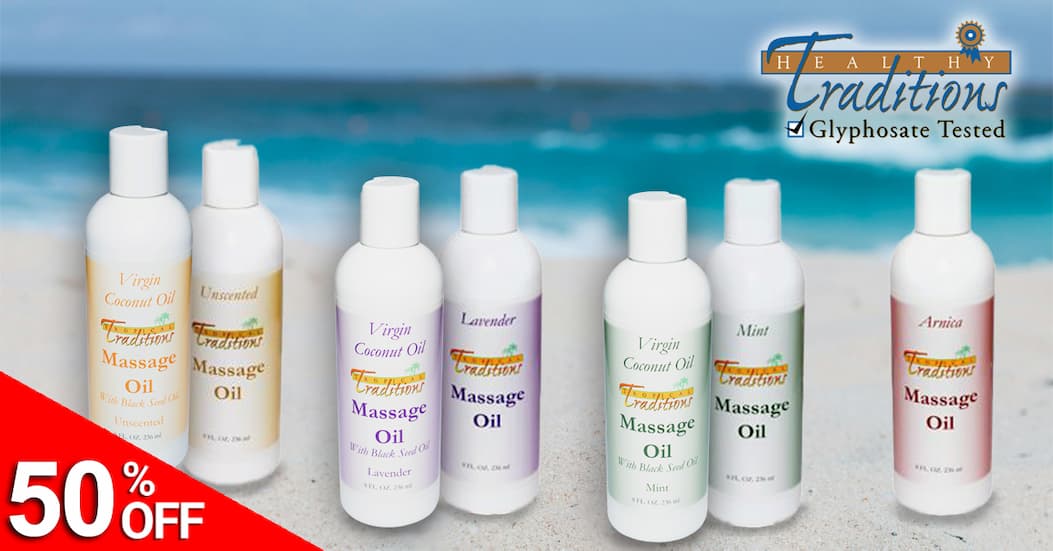 50% OFF Massage Oils