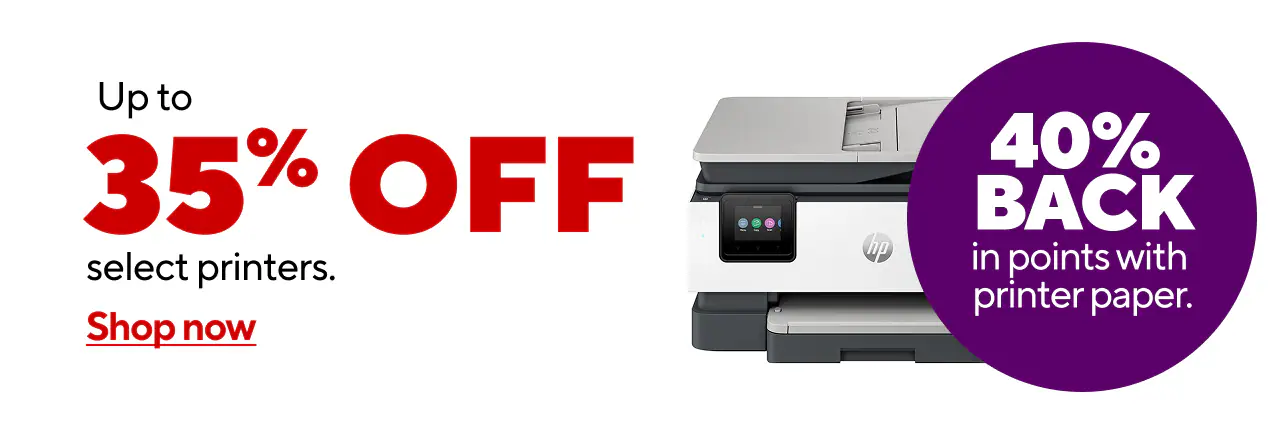 Up to 35% off select Printers