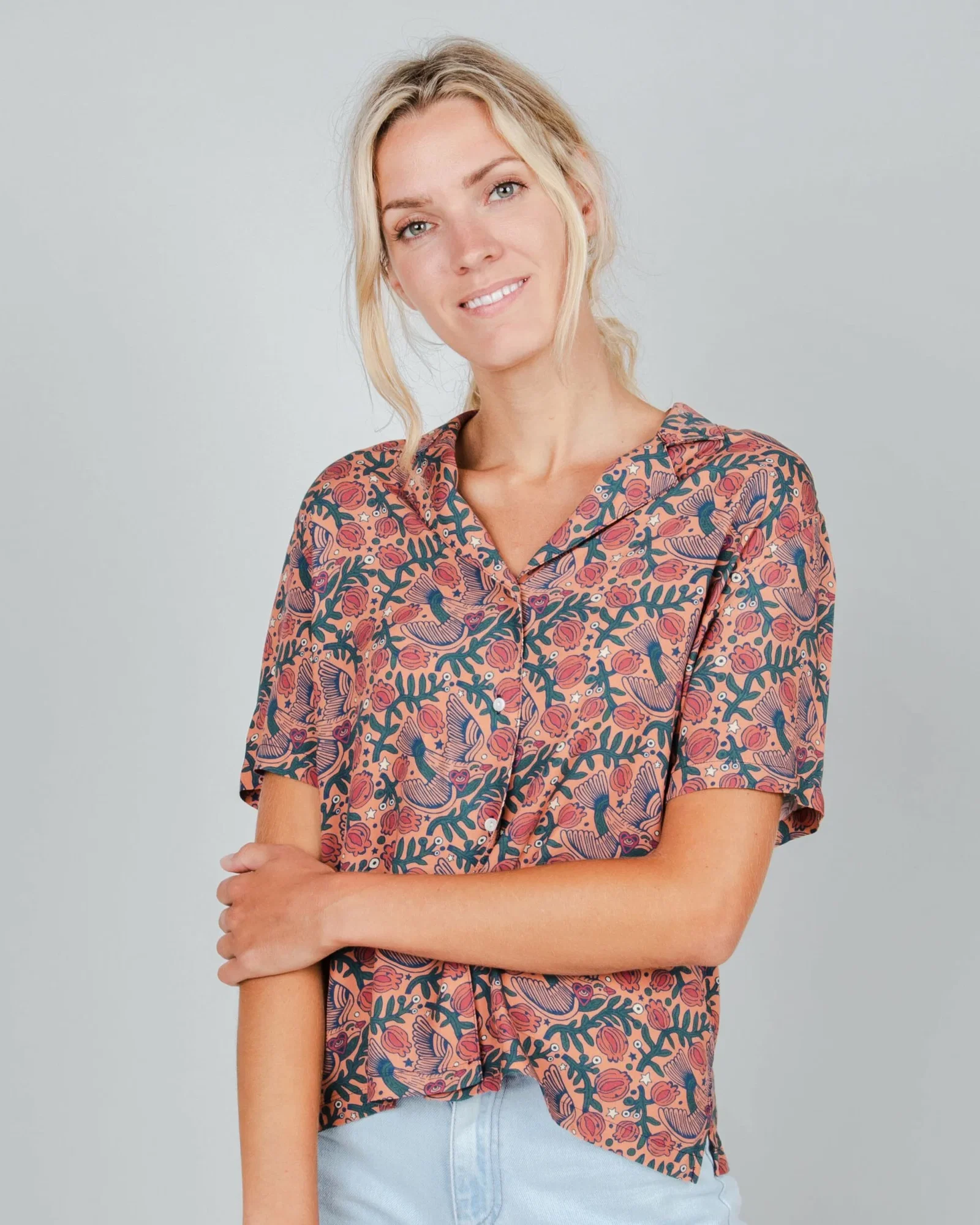Image of Asis Percales Passerine Aloha Blouse