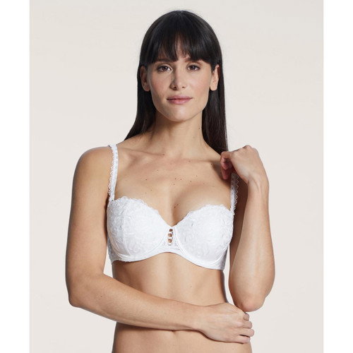 Soutien-gorge bandeau armatures - Blanc