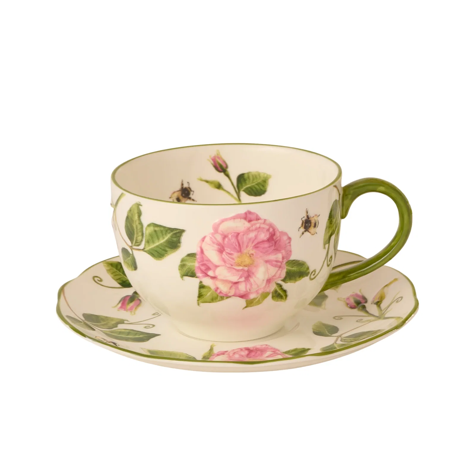 Image of The King's Rose Teacup and Saucer