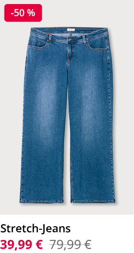 Jeans mit weitem Bein, reduziert von 79,99 auf 39,99