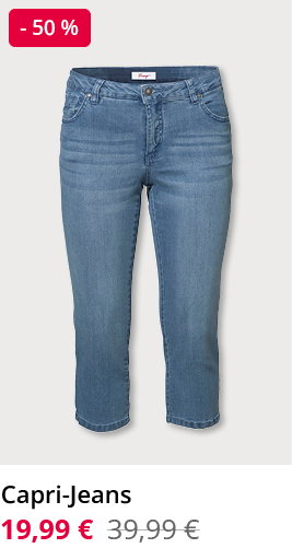 Caprijeans, reduziert von 39,99 auf 19,99