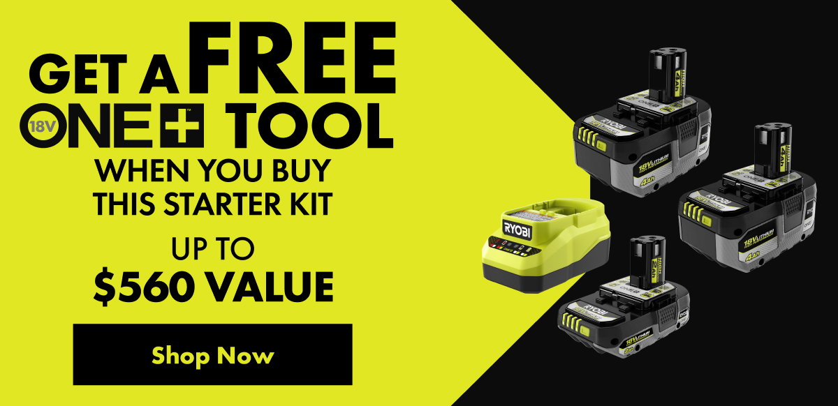 GET A FREE ONE+ TOOL WHEN YOU BUY THIS STARTER KIT - UP TO $560 VALUE - SHOP NOW BUTTON