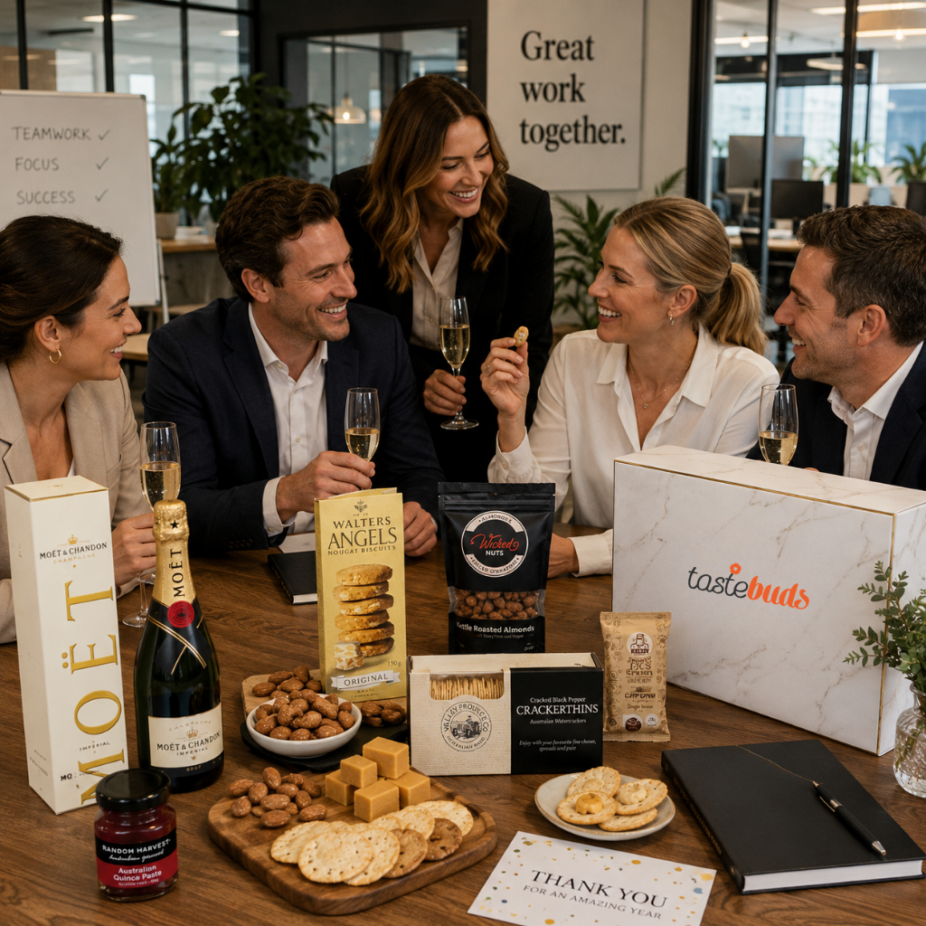 an image of a table with a bunch of wine and chocolates