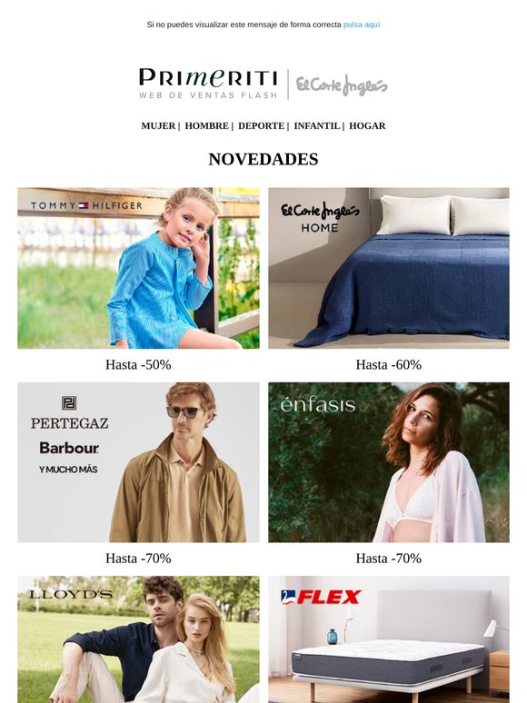 Tommy Hilfiger infantil, Textil El Corte Inglés Home, Lloyd's y Flex
