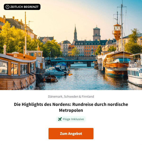 Die Highlights des Nordens: Rundreise durch nordische Metropolen