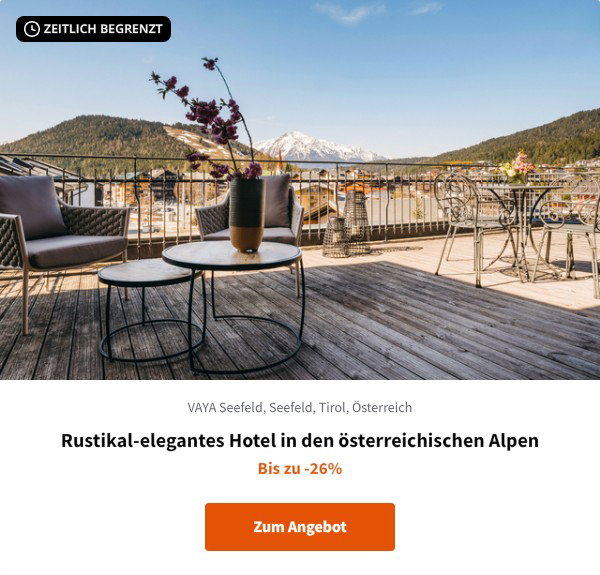 Rustikal-elegantes Hotel in den österreichischen Alpen