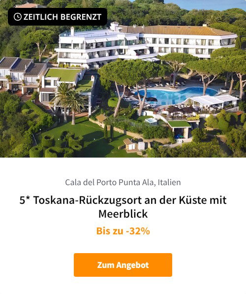 5* Toskana-Rückzugsort an der Küste mit Meerblick