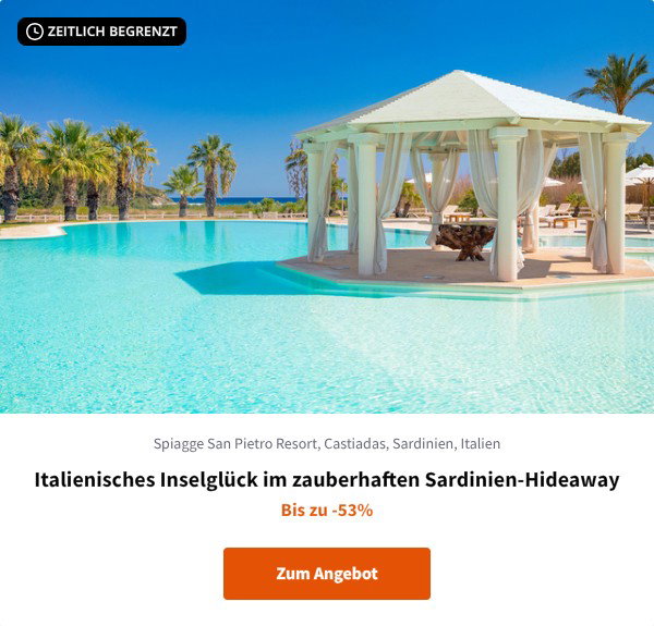 Italienisches Inselglück im zauberhaften Sardinien-Hideaway