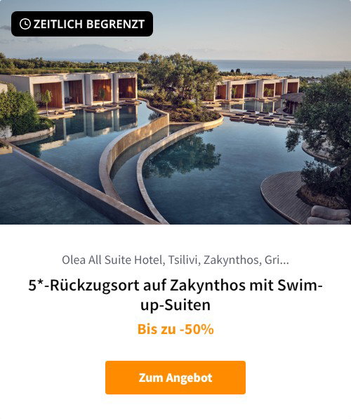 5*-Rückzugsort auf Zakynthos mit Swim-up-Suiten