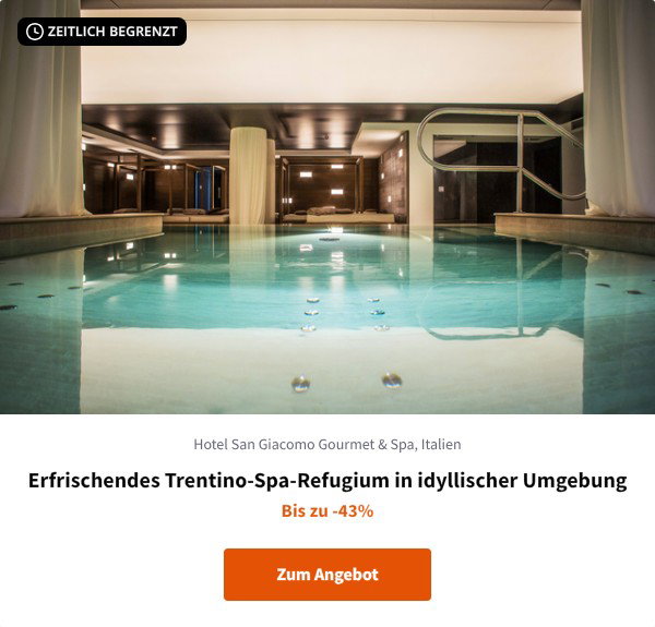 Erfrischendes Trentino-Spa-Refugium in idyllischer Umgebung