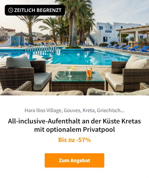 All-inclusive-Aufenthalt an der Küste Kretas mit optionalem Privatpool